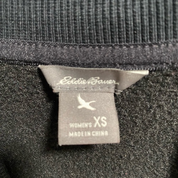 Black Eddie‎ Bauer Bomber Jacket size XS EUC - Picture 4 of 8